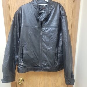 American Eagle Outfitters Black Leather Jacket